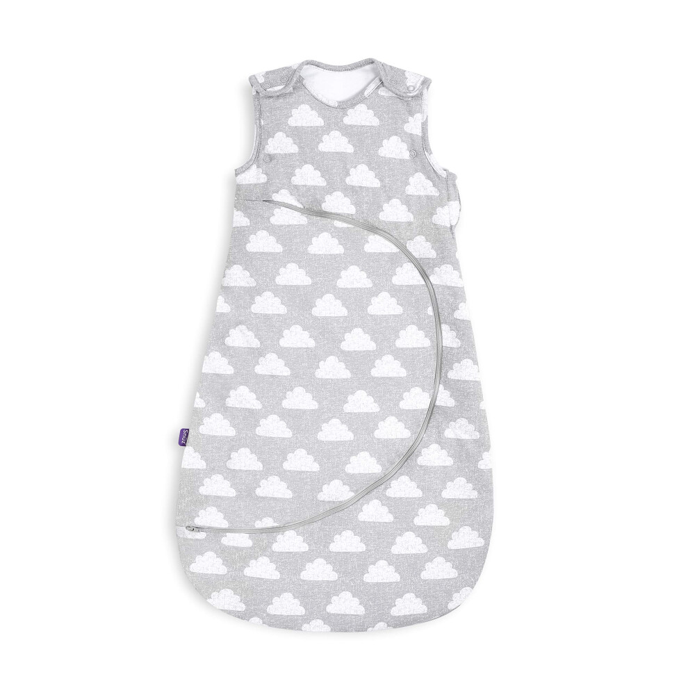 Snuz Baby Sleeping Bag with Nappy Zip - For Easy Nappy Changes, Super Soft Cotton Sleeping Bags with Perfect Fit Poppers, Meets British Safety Standa