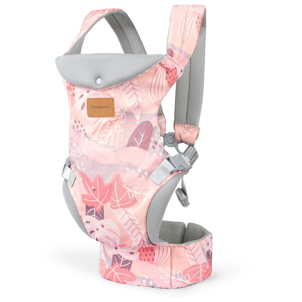 Baby Carrier Newborn To Toddler, Ergonomic Adjustable Toddler Carrier 7-66 Lbs, Cozy Lightweight Infant Carrier With Neck Support, Baby Hol Yooxarmor