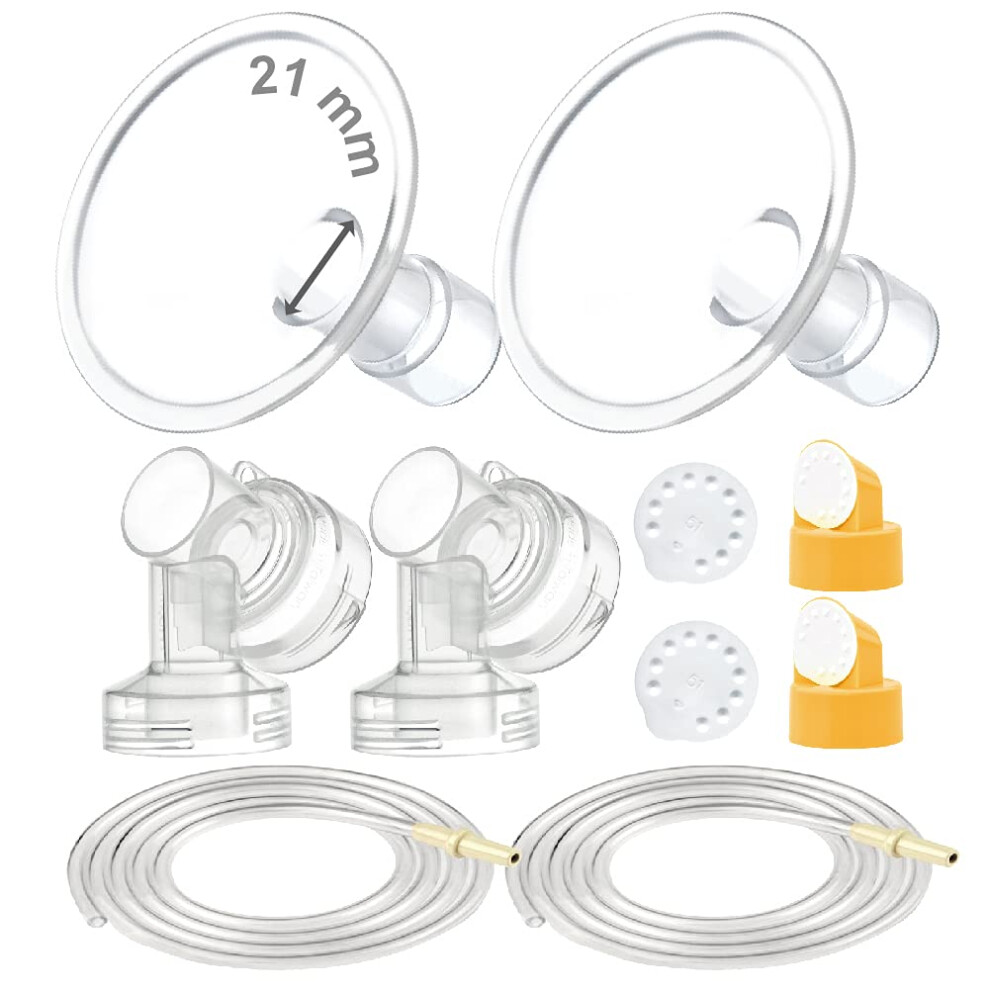 Myfit Pump Parts Compatible With Medela Personalfit Medela Breast Pump, Pump In Style Advanced, Lactina, Symphony, Incl Small Breast Pump Flan Maymom