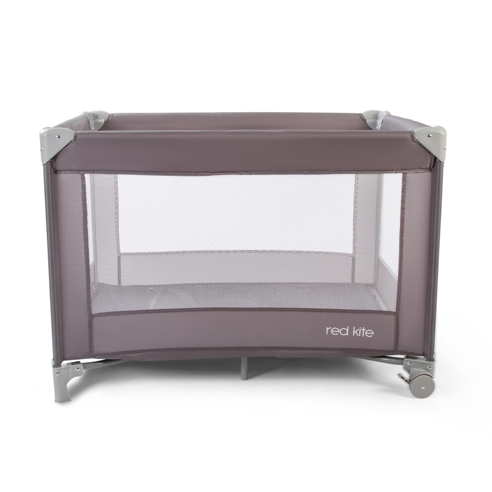 Red Kite Sleeptight Travel Cot - Grey-image-OPC-PK72PJF-NEW