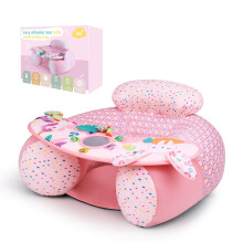 Blublu Park Sit Me Up Baby Seat with Cover, Portable Inflatable Baby Chair with Detachable Activity Sensory Tray, Babies Seats for Sitting up 6 Month