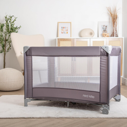 Red Kite Red Kite Sleeptight Travel Cot - Grey 2