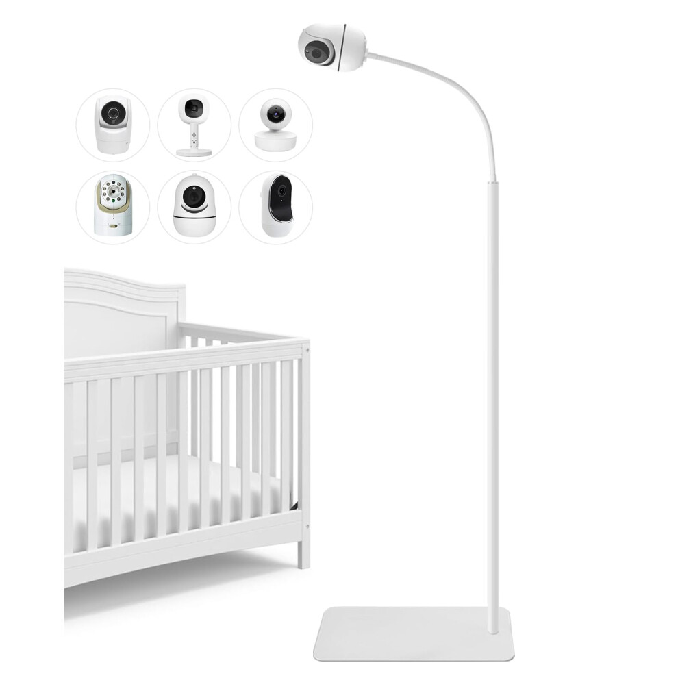 Baby Monitor Mount Floor Stand 67" Adjustable Height Compatible With Nanit Pro,Infant Optics Dxr-8 Pro,Hellobaby,Vtech,Babysense,Or Other Ca Vikobess