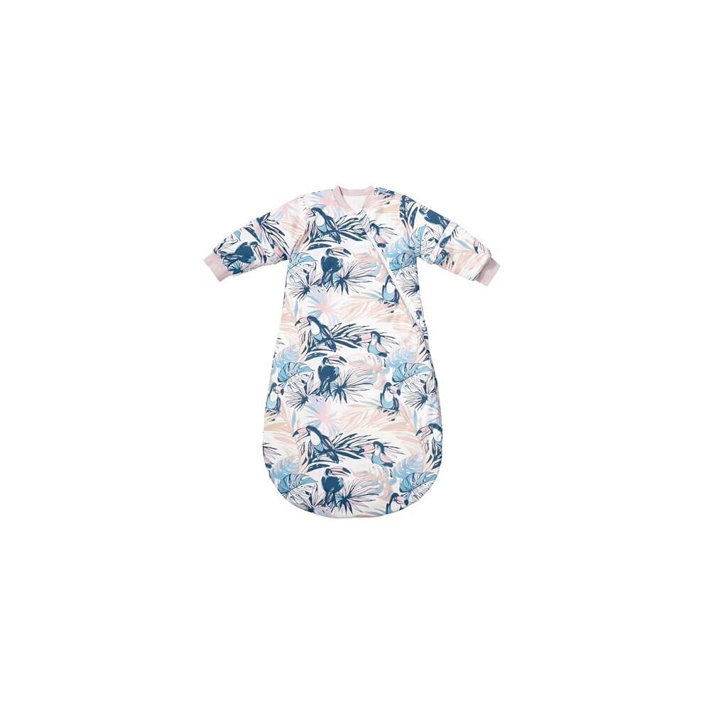 Baby Sleeping Bag, Tog 3.5 Winter Wearable Blanket, Removable Long Sleeves Baby Sleep Sack For Infants And Toddlers, Super Soft Warm Comforta Beeweed