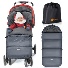 Ivywind Footmuff for Pushchair Universal, Winter Pram Footmuff for Baby with Drawstring Design, Waterproof Cosy Toes for Pram with Zip, Easy Access,