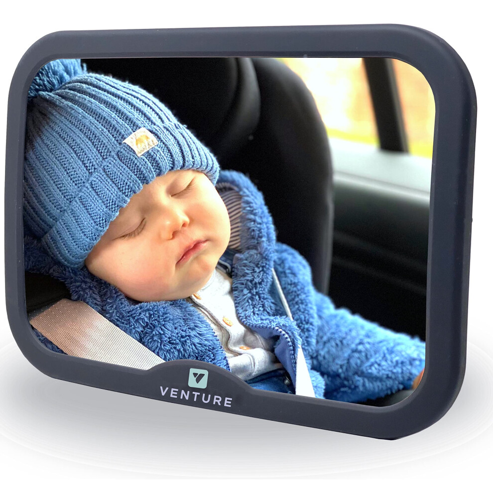 Baby Car Mirror: 100% Shatterproof For Baby Car Seats. Easily Adjust Angles With 360 Rotation, Ensuring A Crystal-Clear View Of Your Baby Wh Venture