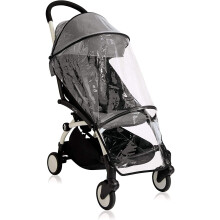 1Stopbabystore Universal Raincover for Babyzen Yoyo & Yoyo+, 6M+ Seat, Transparent, PVC, Water Resistant