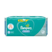 Pampers Fresh Clean 81688037 Baby Wet Wipes 104 pc(s) - Baby Wipes (Wet Baby Wipe, Plastic Bag, Girl/Boy, White, Germany, 603.37 g)