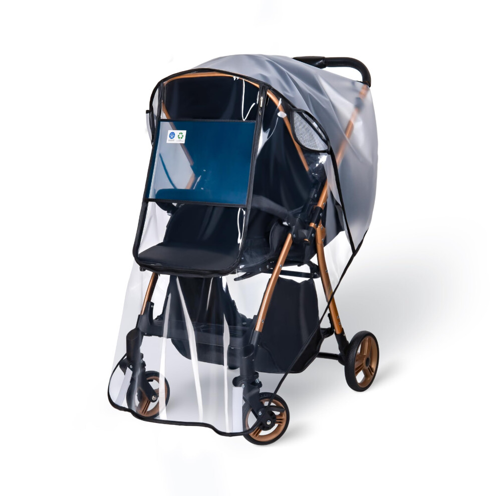 Universal Pushchair Rain Cover For Stroller Buggy Pram, Baby Travel Weather Shield Bemece