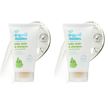 Green People Organic Babies - Baby Wash & Shampoo - Fragrance/Scent Free - 150ml (Pack of 2)