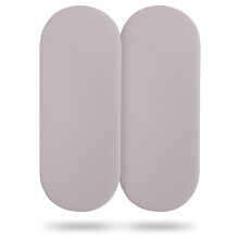 Silentnight Safe Nights Moses Basket Fitted Sheets Set 100 Percent Jersey Cotton Bassinet Size Pack of Two Plain Grey Newborn Easy Care Super Soft fo