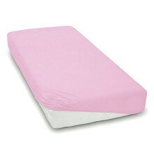 Pack of 2 Stretchy Soft Cotton Jersey Kids Bedding 16080 cm Nursery Fitted Sheets for Baby/Toddler Junior Cot Bed/Crib (Pink)