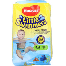 Huggies Little Swimmers Disposable Swim Nappies, Size 3-4, Pack of 12 Nappies