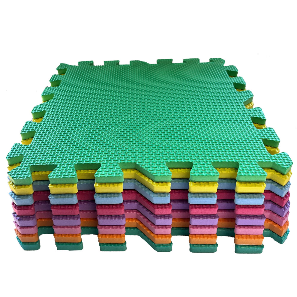 30.5 X 30.5 X 1Cm Interlocking Foam Mat Set (8 Piece Pastel) Grendle