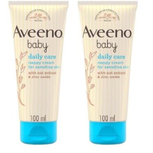 Aveeno Baby Daily Care Barrier Cream 100ml, Nappy Cream, Suitable for Newborn Baby Sensitive Skin (Pack of 2)