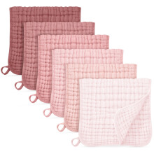 Unnivoll Muslin Cloths for Baby 100% Cotton Muslin Squares Burp Cloths Baby Essentials for Newborn Boys Girls Large 50x25CM Extra Soft and Absorbent