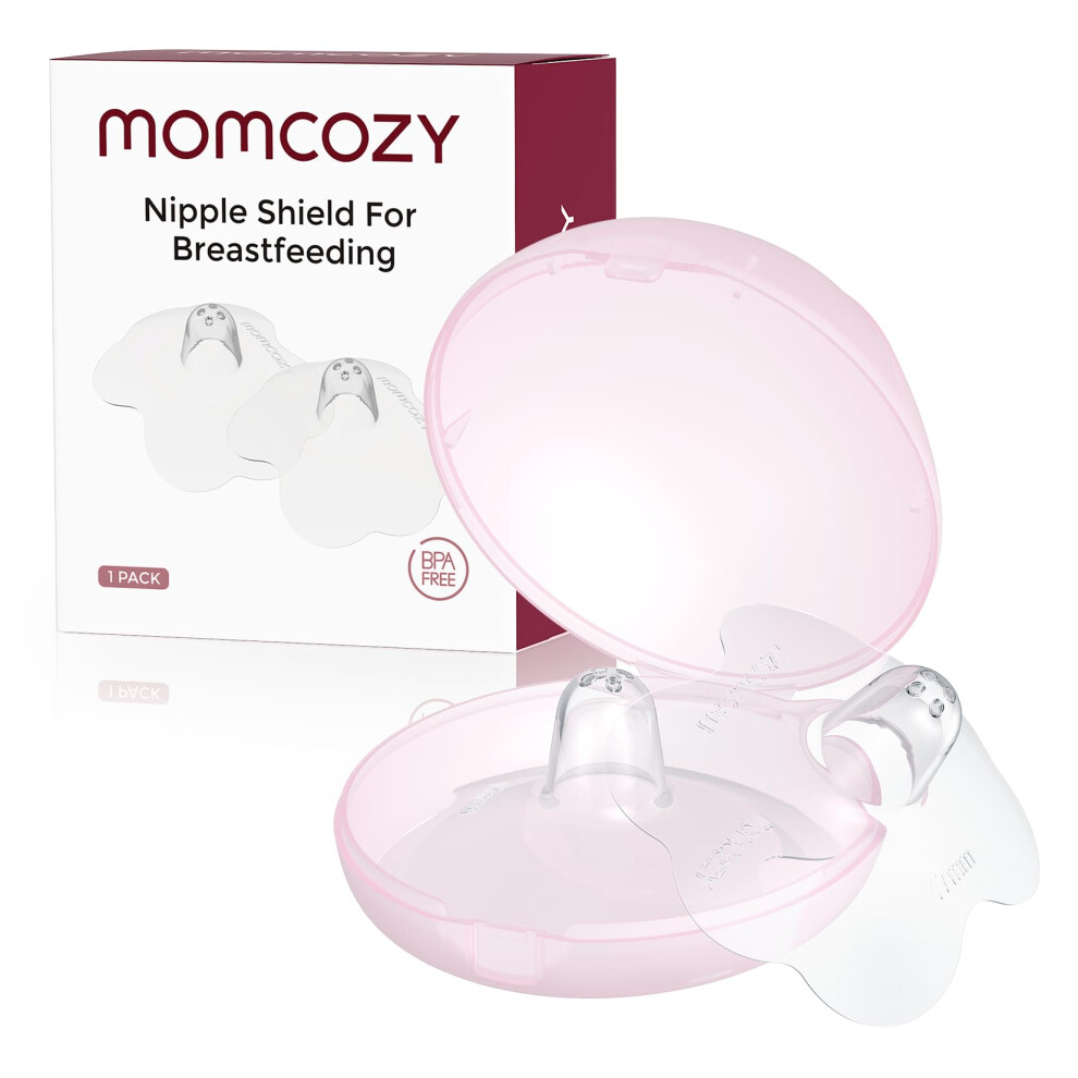 Nipple Shields, 100% Food-Grade Silicone, Ultra-Thin & Super-Soft, Made Without Bpa/Bps For Breastfeeding Difficulties, 20Mm Momcozy