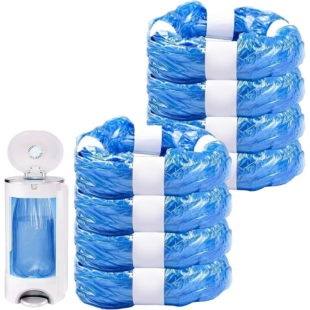 8-Pack Diaper Refill Liners - Nappy Bin Refill Bags Compatible with Tommee Tippee Simplee Sagenic, Twist & Click Refill & AngelCare - Odor Lock and G-image-OPC-PK72TKG-NEW