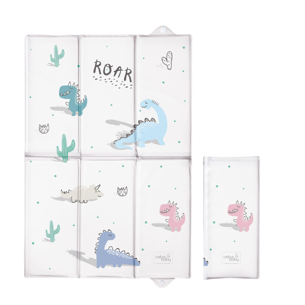 Foldable Baby Travel Changing Mat Soft Waterproof Portable Diaper Nappy Changer (Dino) Baby Comfort
