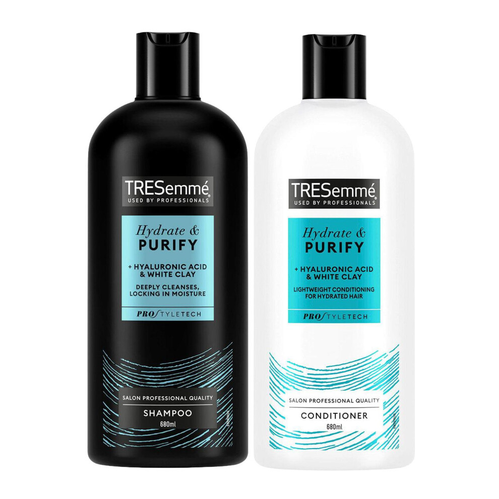 Tresemmé (Hydrate & Purify) Tresemme Shampoo & Conditioner Set 680Ml With Vitamins B, C & E