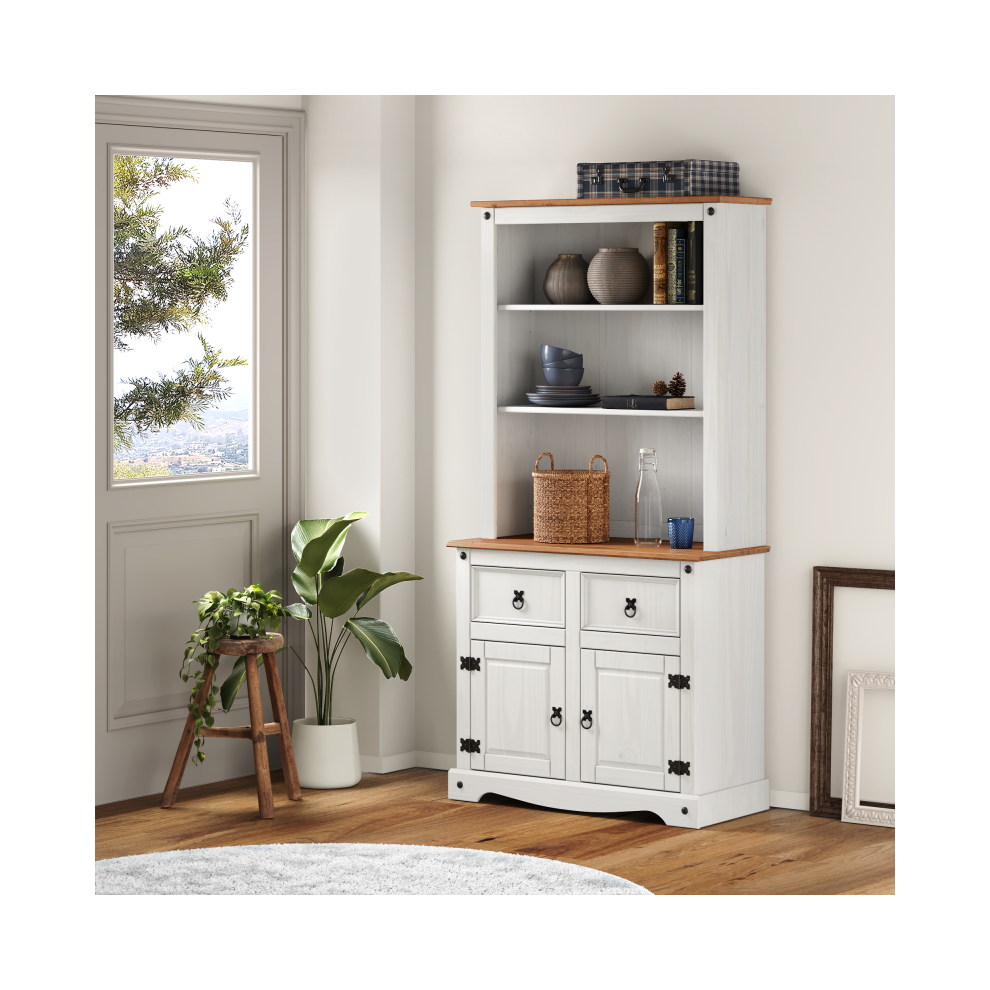 Mercers Furniture Corona 2 Door Welsh Dresser White