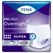 Tena Proskin durante la notte super traspirabile biancheria intima Incontinenza Usi usa e getta Assorbenza grande 14 conteggi