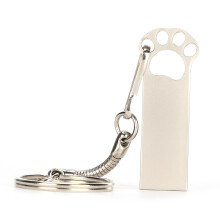 Tragbarer Pfoten-Form USB-Stick 128GB Metall-Schlüsselanhänger für Laptop