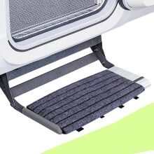 RV Step Covers Non-Slip Adjustable Floor Mat with Buckle Back for Dirt Protection and Kick Safety in All RV Models