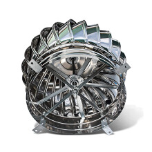 Rotating Chimney Cap 150mm, 304 Stainless Steel Ventilator, Weatherproof Turbine Roof Vent, Durable Animal and Debris Guard
