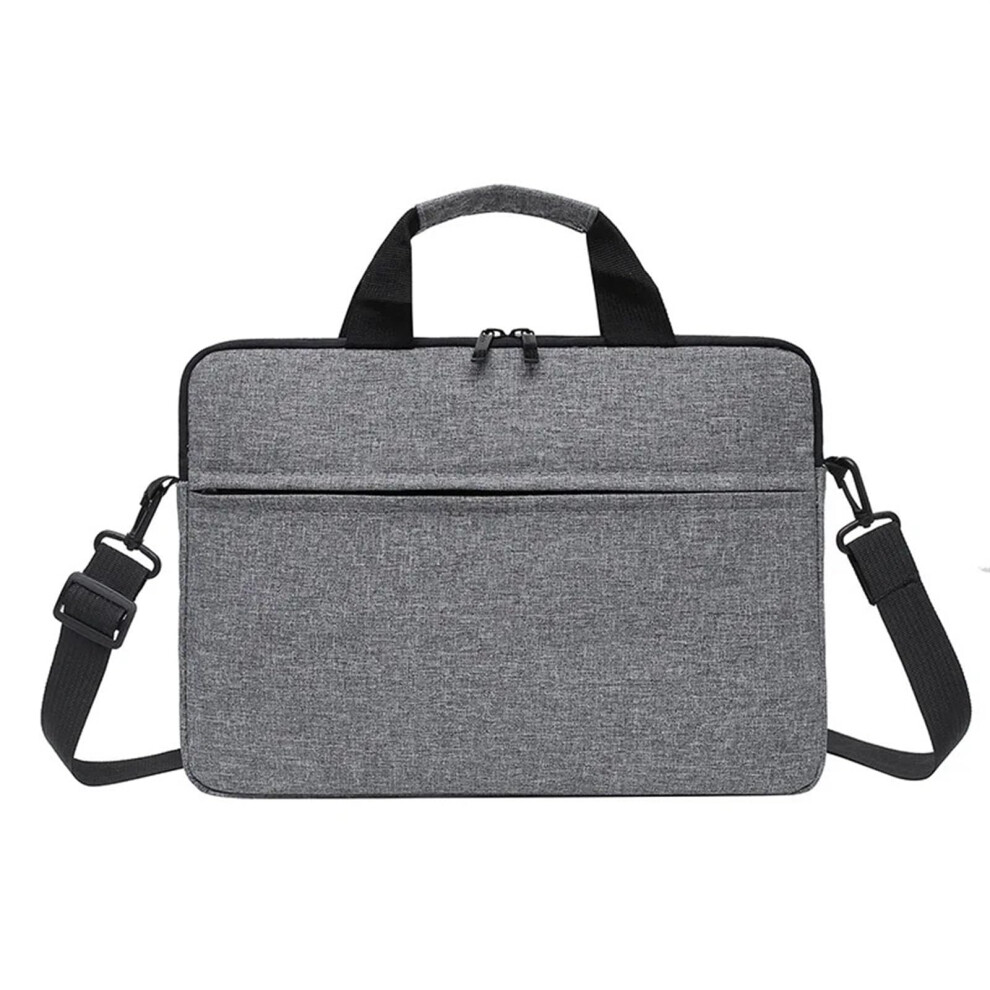 Laptop Bag Laptop Carry Bag For 13-15 Inch Laptops And Tablets, Water-Repellent Fabric, With Shoulder Strap Gray 6038364899316
