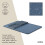 Umbra Umbra Udry Dish Rack and Microfiber Drying Mat - Space-Saving Design Folds Up for Easy Storage  Basic Rack  Slate Blue 5