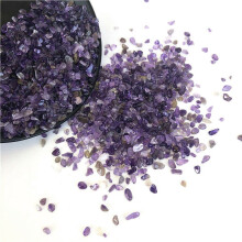 100 g Naturstein Aquarium Gravel, Natural Crystal Sand, Decorative Opal Mini Amethyst Color, Fine Grain Size