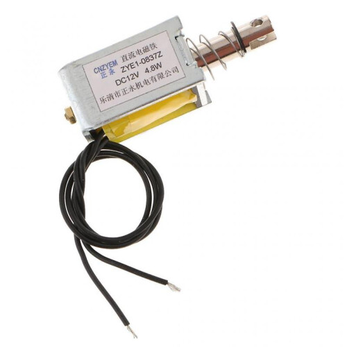 DC with Push Pull Solenoid Bolt Locks Automatically ZYE1-0837Z 12V 1