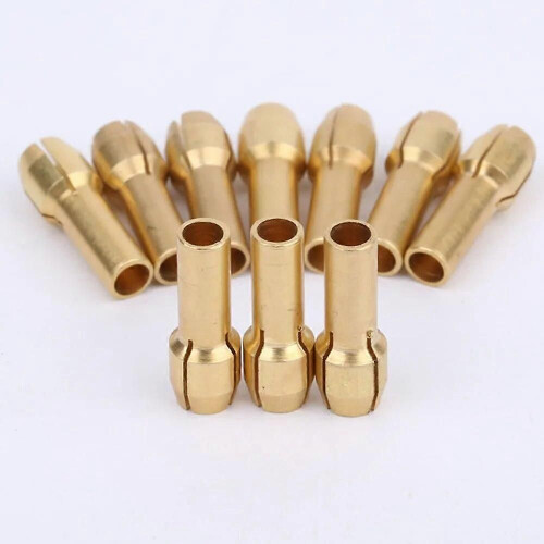 10pcs/set Mini Drill Chucks Adapter for DREMEL Brass Collect 3.2mm/1/8\ 2