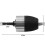 2-13mm 3 / 8-24UNF Clamping range Driver Tool Accessories Keyless Adapter Impact Hex Shank Drill Chuck 2