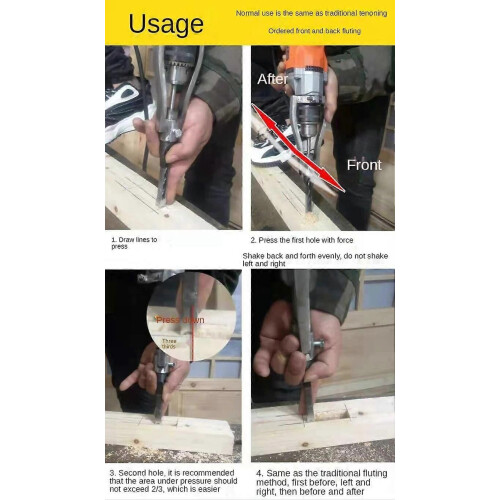 1PC Square hole drill fixed bracket hand electric drill square tenon machine accessories bench drill 2