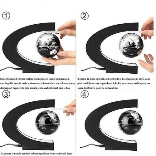Creative Magnetic Floating Light Globe Levitation Globe Lampa med LED Lights Sphere för demonstration 2