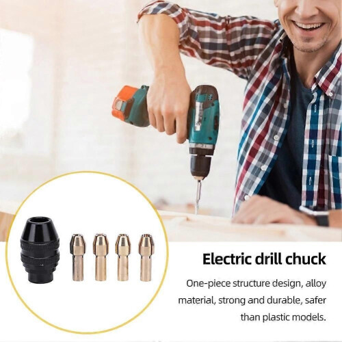 Ensemble de 10 pinces de serrage pour perceuse 0,8 à 3,2 mm, changement rapide, mandrin de foret sans 2