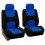 (NERO 5 pezzi) Coprisedili per auto Set completo 5 pezzi 2 pezzi Coprisedili universali Coprisedili 2