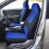 (Blu 2 pezzi) Coprisedili per auto Set completo 5 pezzi 2 pezzi Coprisedili universali Coprisedili per 4