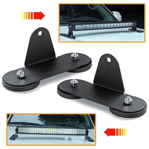 Stark för SUV 2st Biltak LED Ljus Basfäste Montering Magnetisk Hållare Bar 2