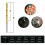 (50PCS J)50Pc Titanium Coated Drill Bits HSS High Speed Steel Drill Bits Set Tool Multi Function Metal 4