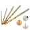 (50PCS J)50Pc Titanium Coated Drill Bits HSS High Speed Steel Drill Bits Set Tool Multi Function Metal 2