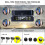 (TPMS-stil A) TPMS Interna externa sensorer Däcktrycksövervakningssystem Trådlös Solar med 4 externa 2