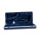 Crossrock ABS Alto Saxophone Case - Rectangular Blue Diamond Texture  Deep Blue Velvet Interior  Security Lock & Detachable Strap 5
