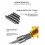 (Triangular)SDS Diamond Core Bit Adapter Rod Concentric Rod Connector for M22 Concrete Drilling Bit 3