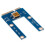 (Bleu) USB 3.0 Mini PCI-E vers PCIe PCI Express 1x vers 16x Extender Riser Card Adapter Câble d'extension 3
