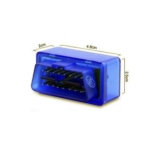 (Blå V2.1)Mini Bluetooth ELM327 V2.1 V1.5 Auto OBD Scanner Code Reader Tool Bildiagnosverktyg Super 2