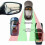 2Pcs Black Plastic Shell Glass Blind Spot Rectangular Mirror Auto Wide Angle Convex Rear Side View Car 2