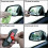 2Pcs Black Plastic Shell Glass Blind Spot Rectangular Mirror Auto Wide Angle Convex Rear Side View Car 4